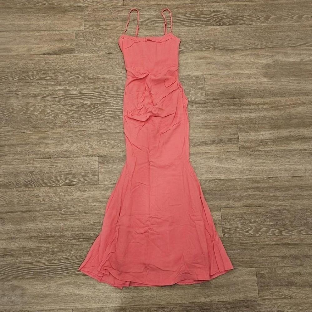 House of CB 'Milena' Hot Pink Corset Maxi Dress